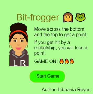 The frogger app picture goes here